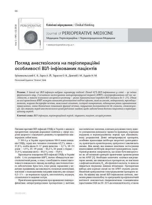 An anesthesiologist’s view of problems in HIV-positive patients